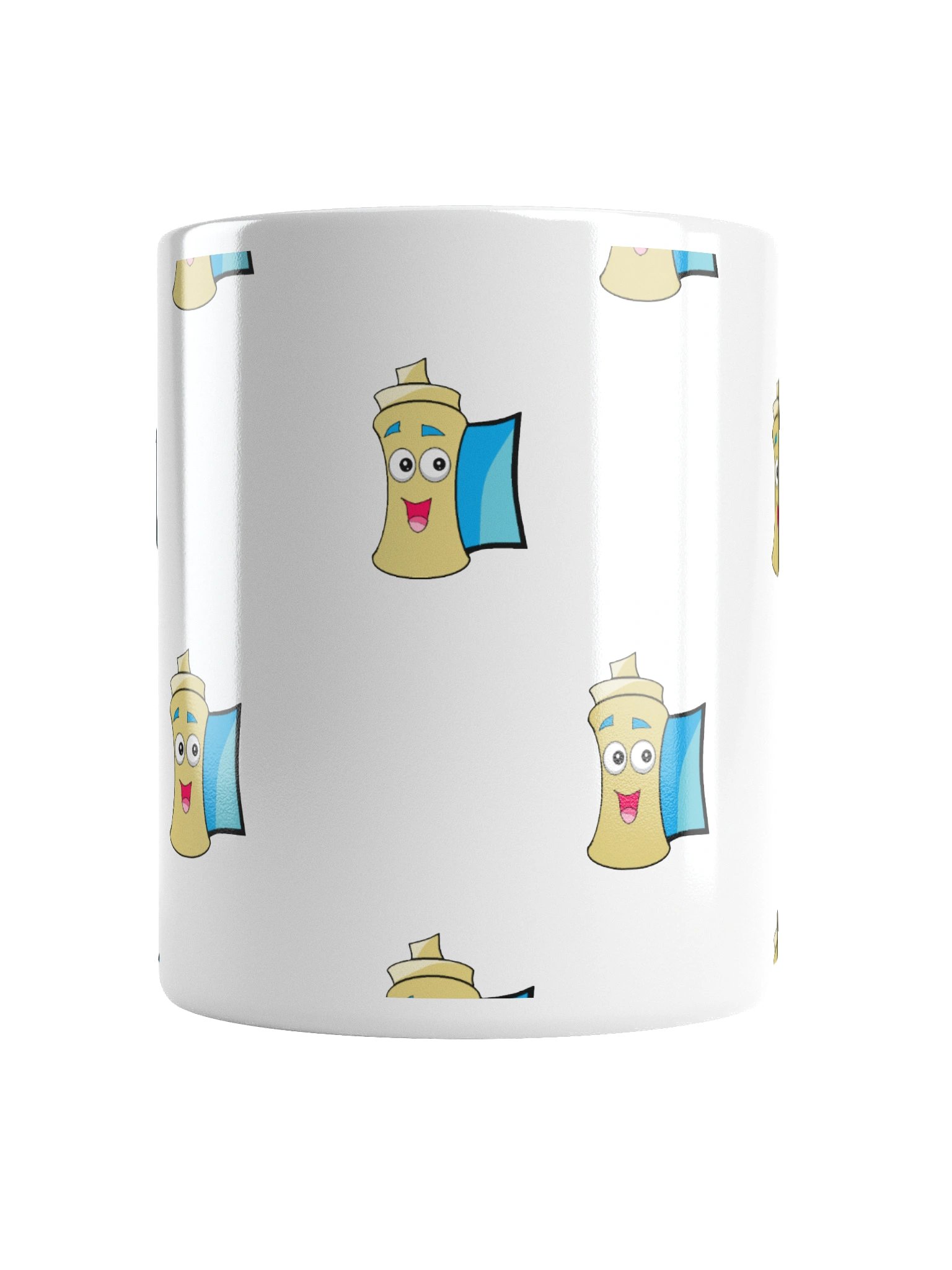 Whimsical Faces White Glossy Mug product image (16)