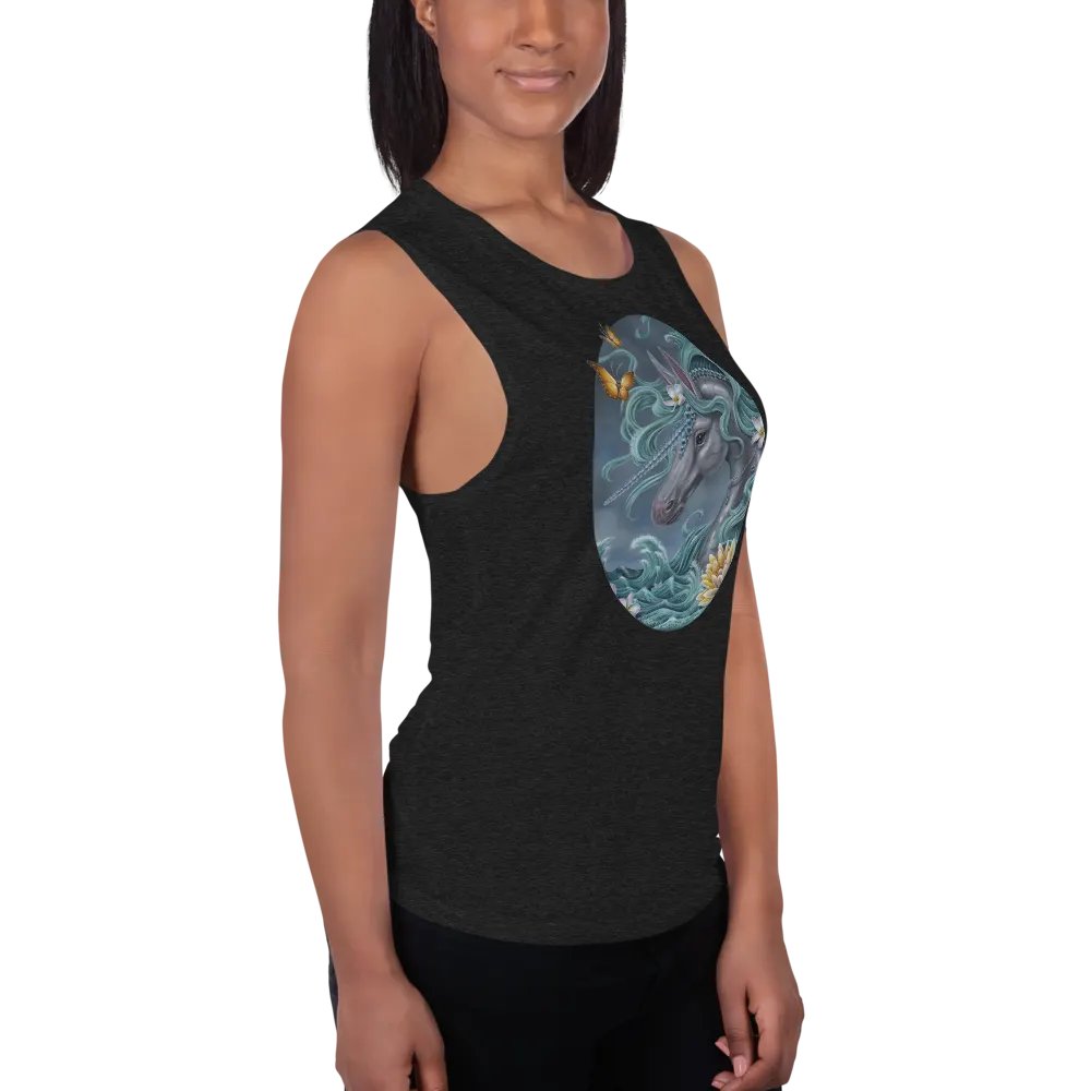 De La Mer - SFA Unicorn Ladies Muscle Tank product image (5)