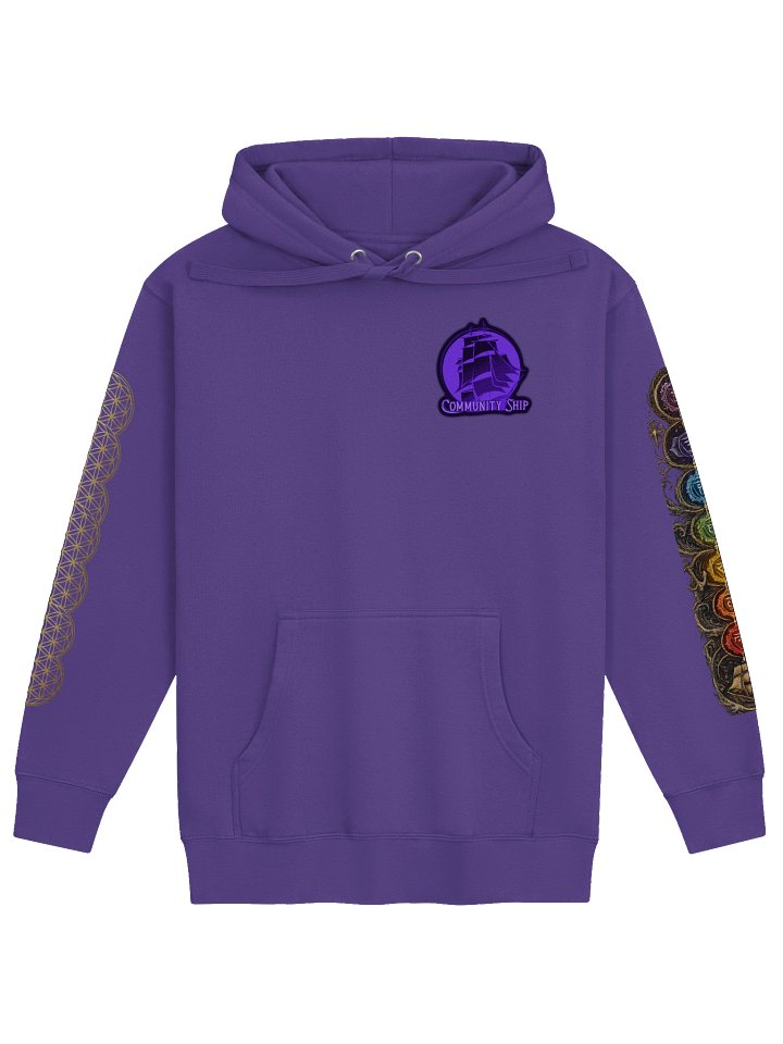 Purple CS Logo Chakra & Flower of Life Hoodie product image (1)