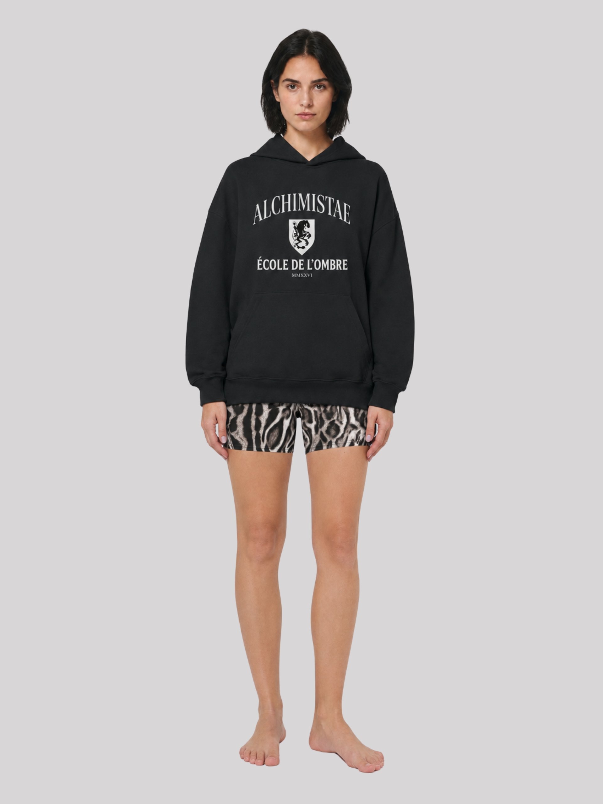 SHORT FEMME TAILLE HAUTE ULTRA SOUPLE IMPRIMÉ Leopard – ALCHIMISTAE product image (1)