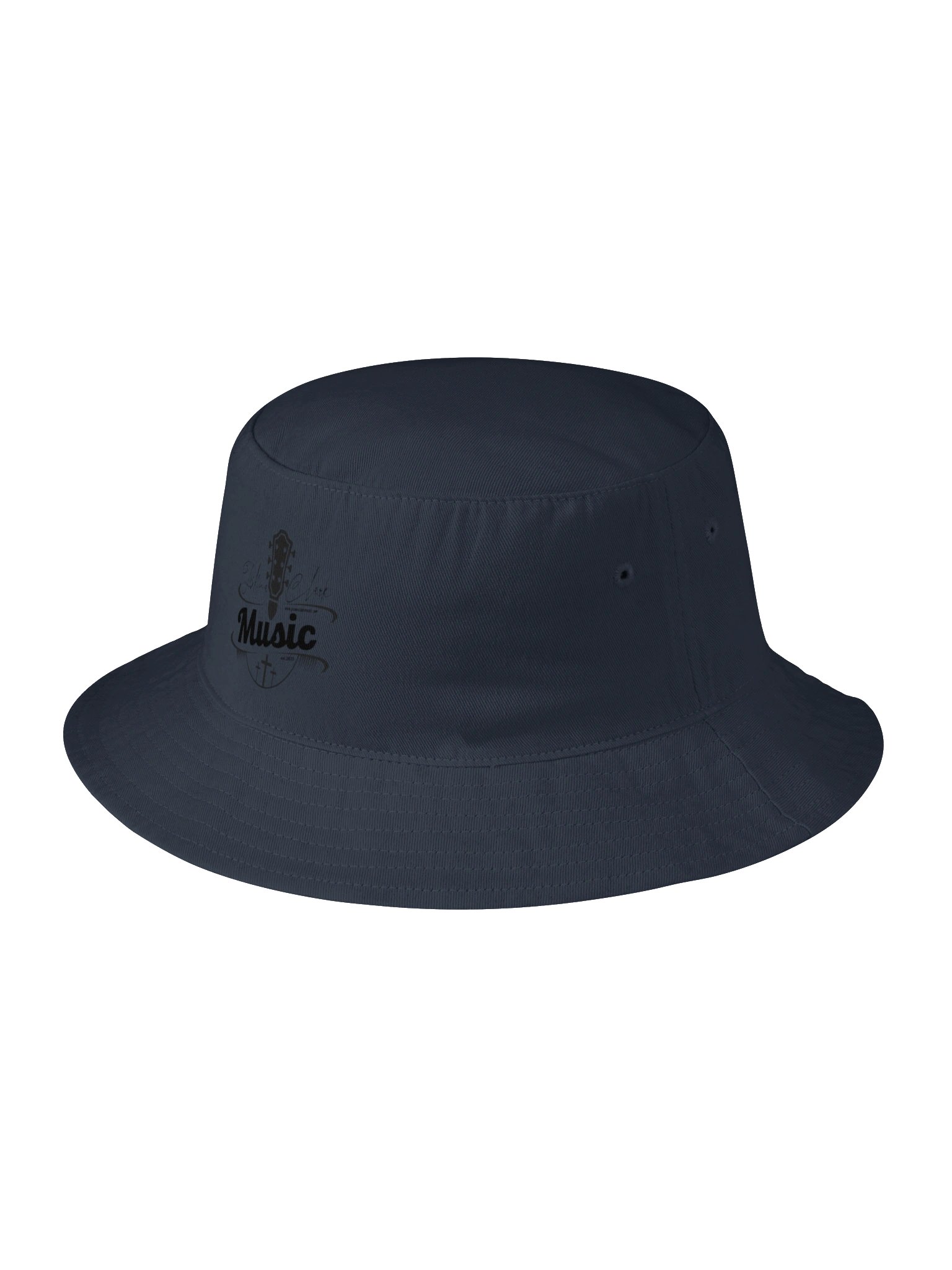 John’s Folk Music Logo Bucket Hat Black Stitching product image (5)