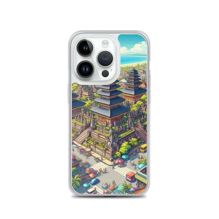 Serene Pagoda iPhone® Clear Case | AI Design product image (3)