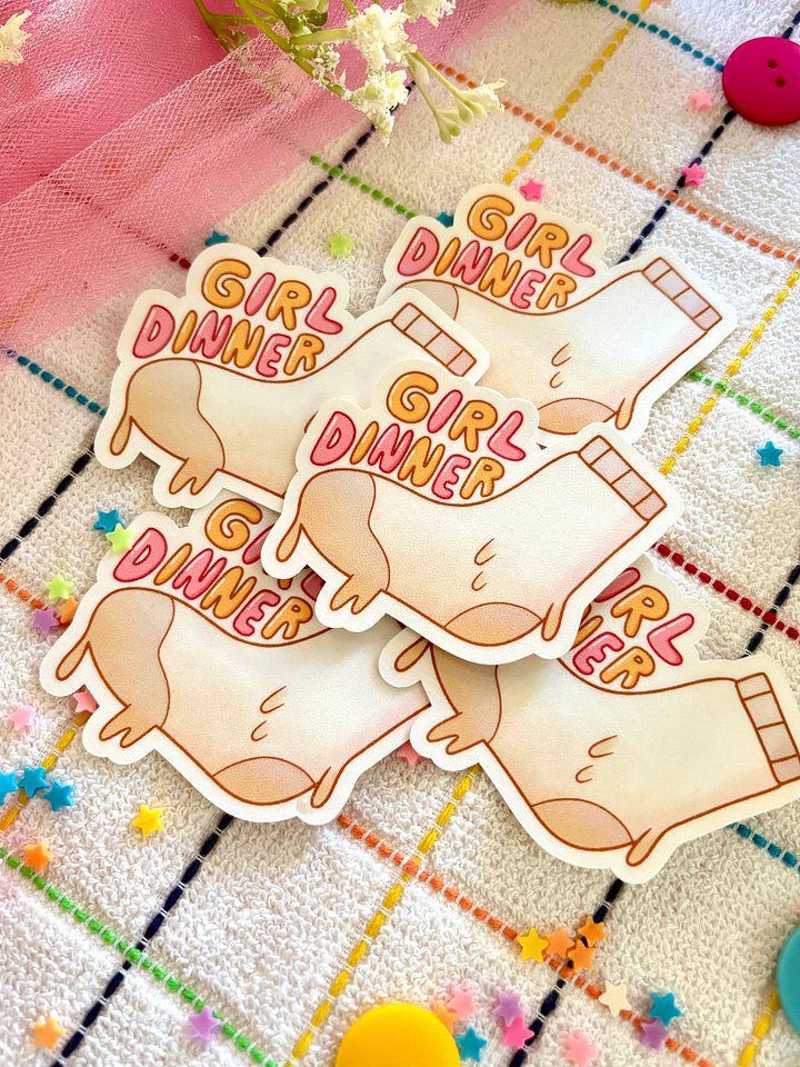 Girl Dinner Sticker product image (2)