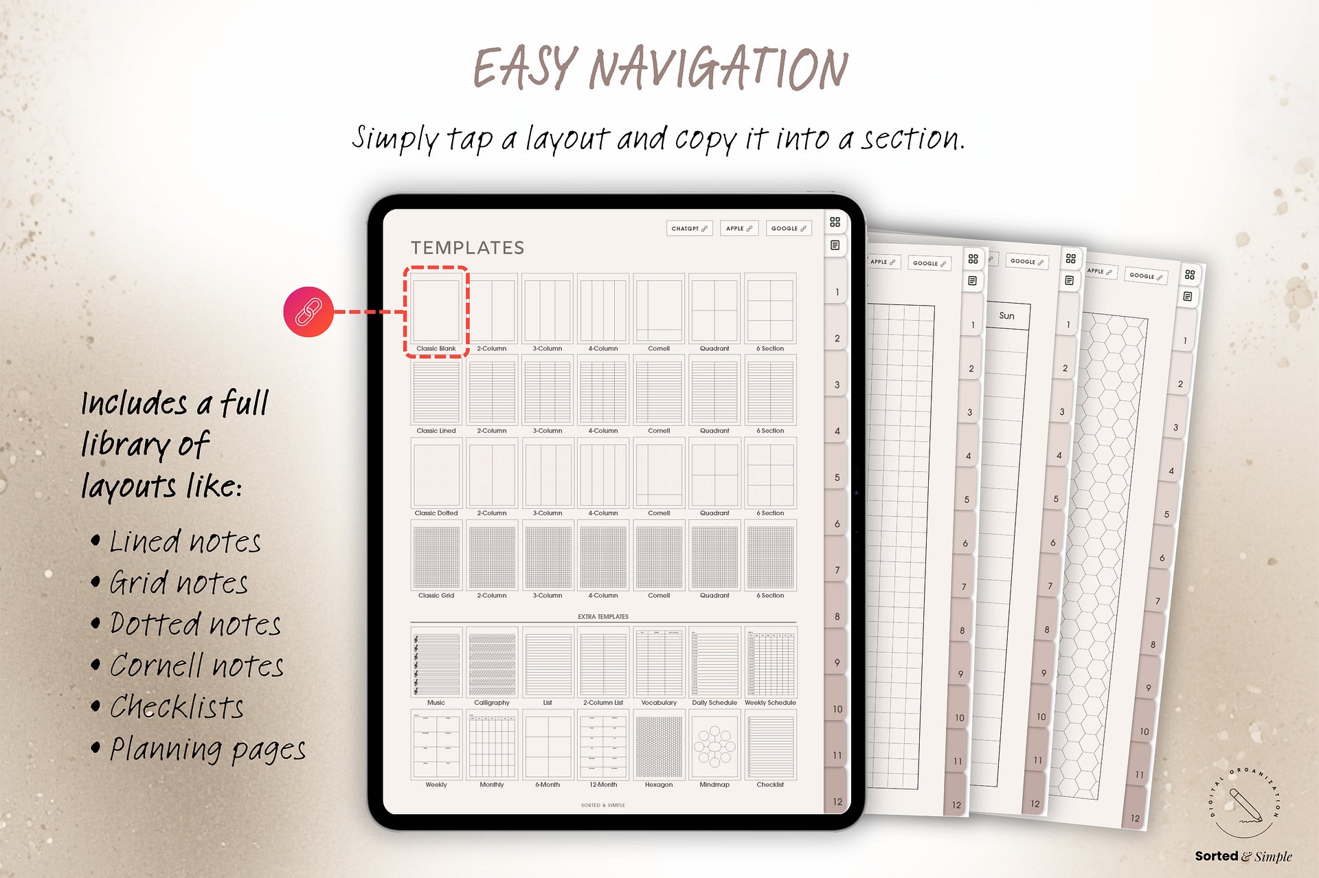 Smart Digital Notebook - Oat Beige product image (5)