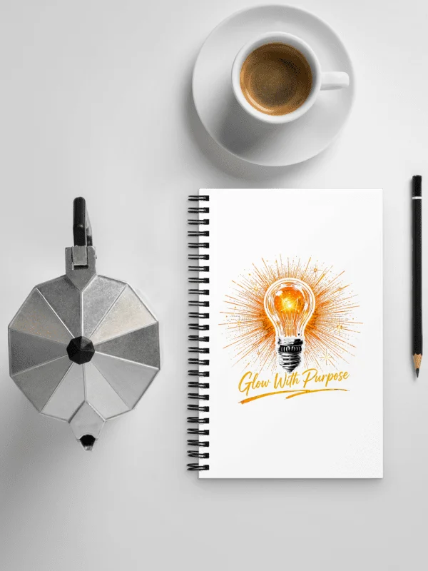 Glow With Purpose Spiral Notebook | Inspirational Journal for Reflection product image (2)