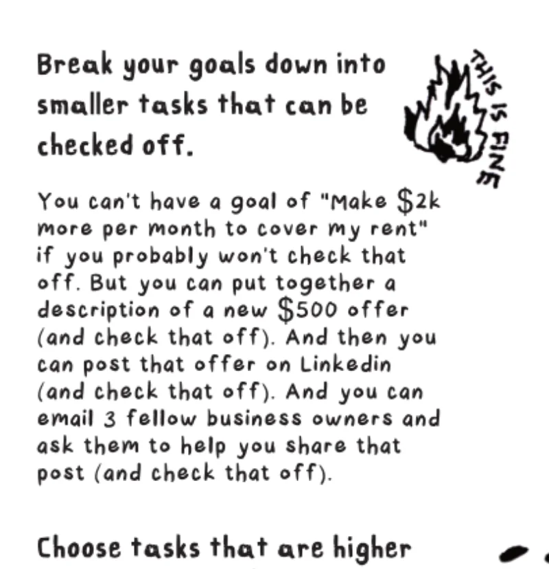 Too Tired to Hustle: Your Gentle Guide to Q1 Planning (Physical zine mailed to you) product image (3)