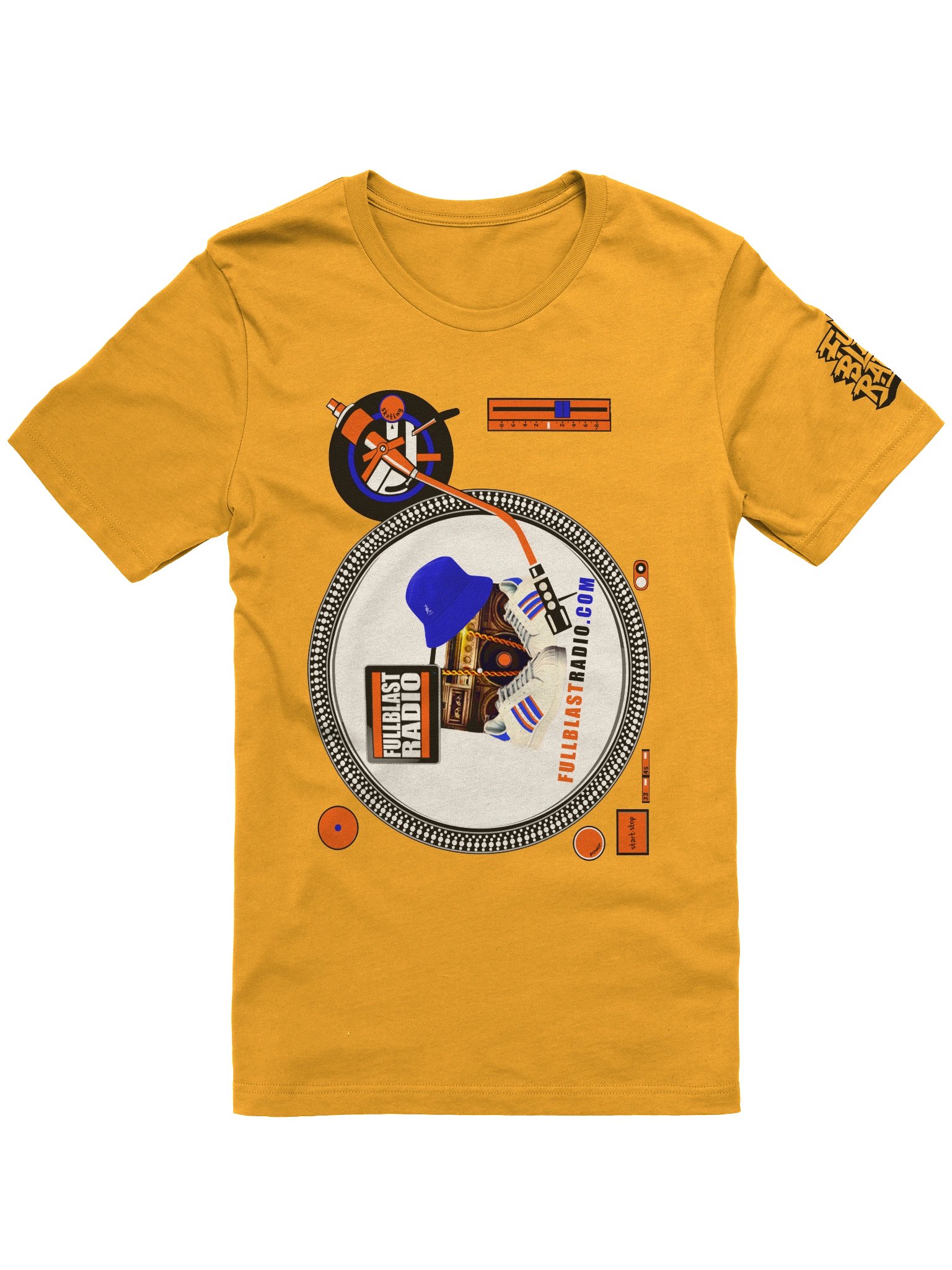 Fullblastradio Logo Technics Style T-Shirt product image (7)