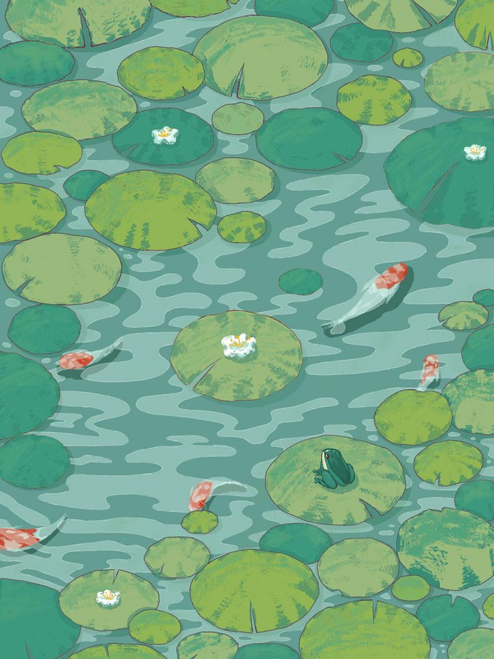 Koi Pond Print product image (1)