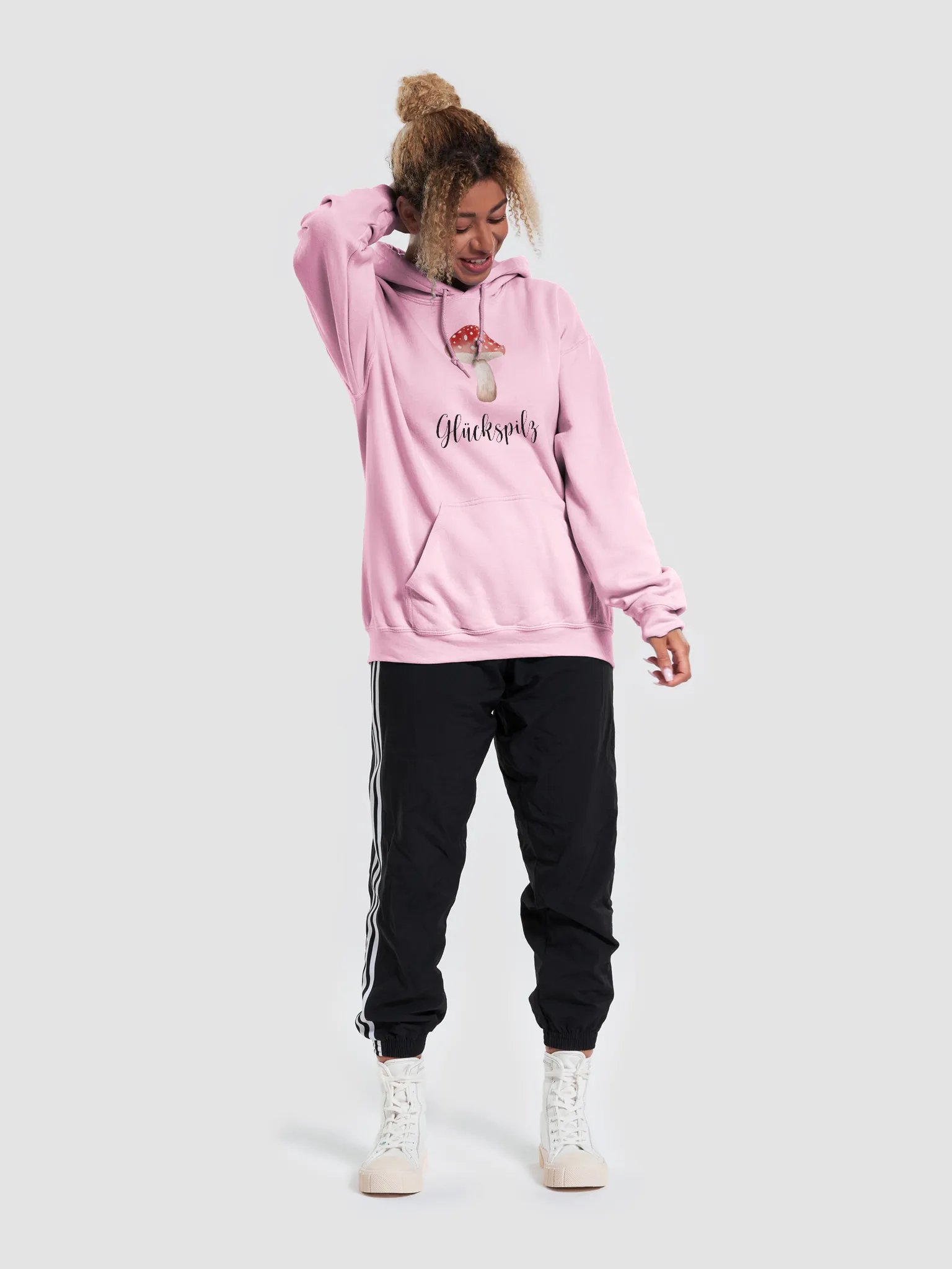 GLÜCKSPILZ COZY HOODIE - LUCKY MUSHROOM HOODIE IN PASTEL COLORS product image (6)