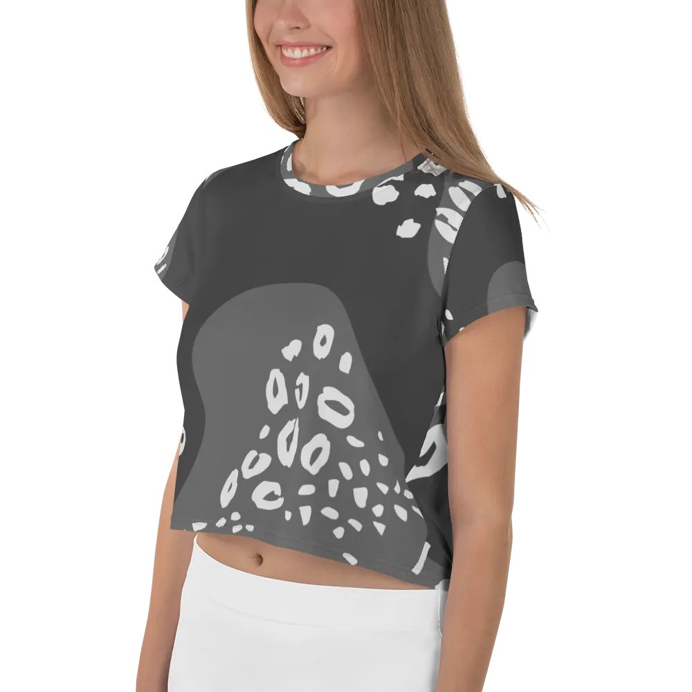 Grey Jungle Allure Crop Tee product image (3)