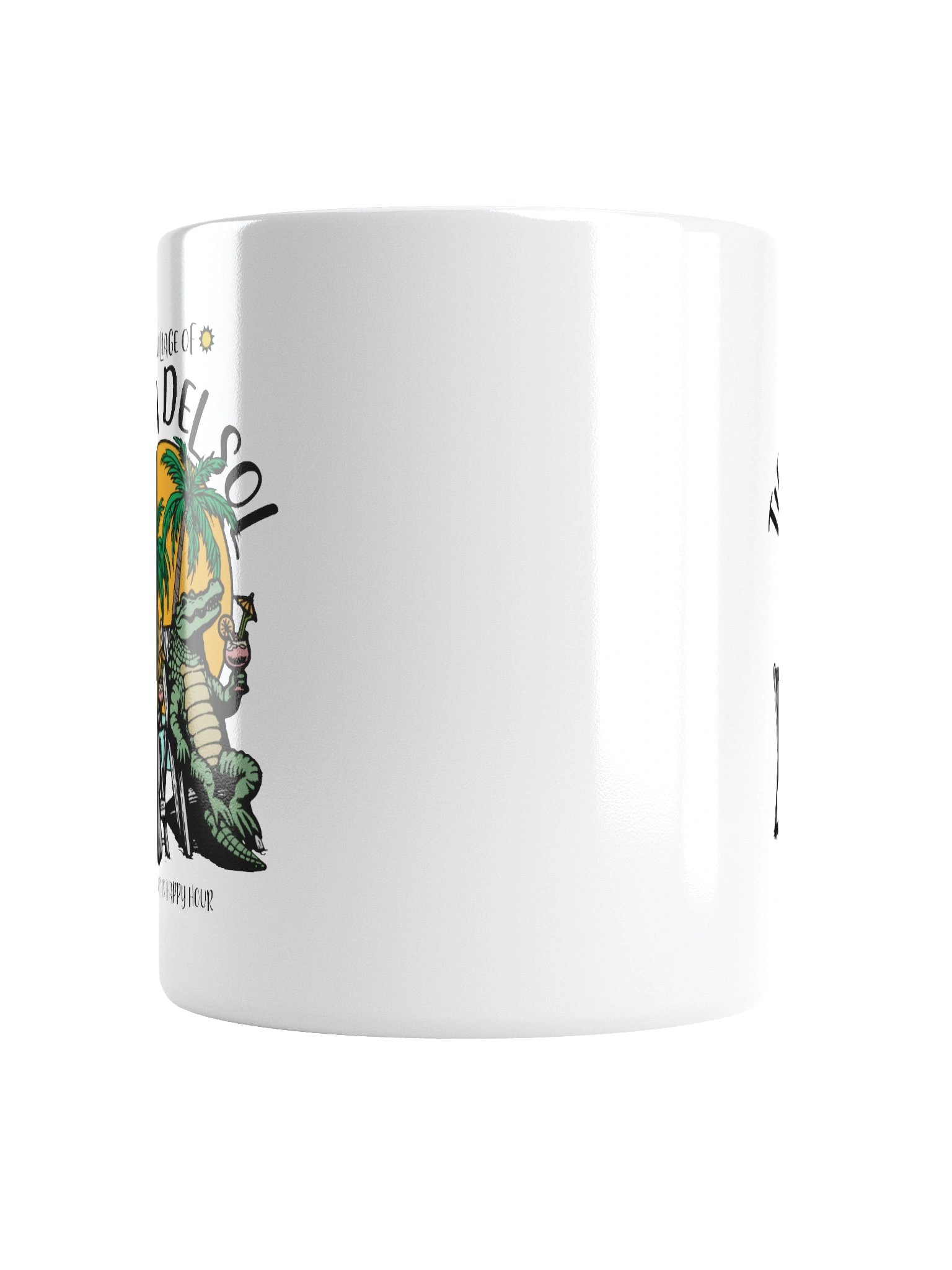 The Village of Tierra Del Sol TV Florida USA Fun Manatee Alligator Design Coffee Mug product image (16)