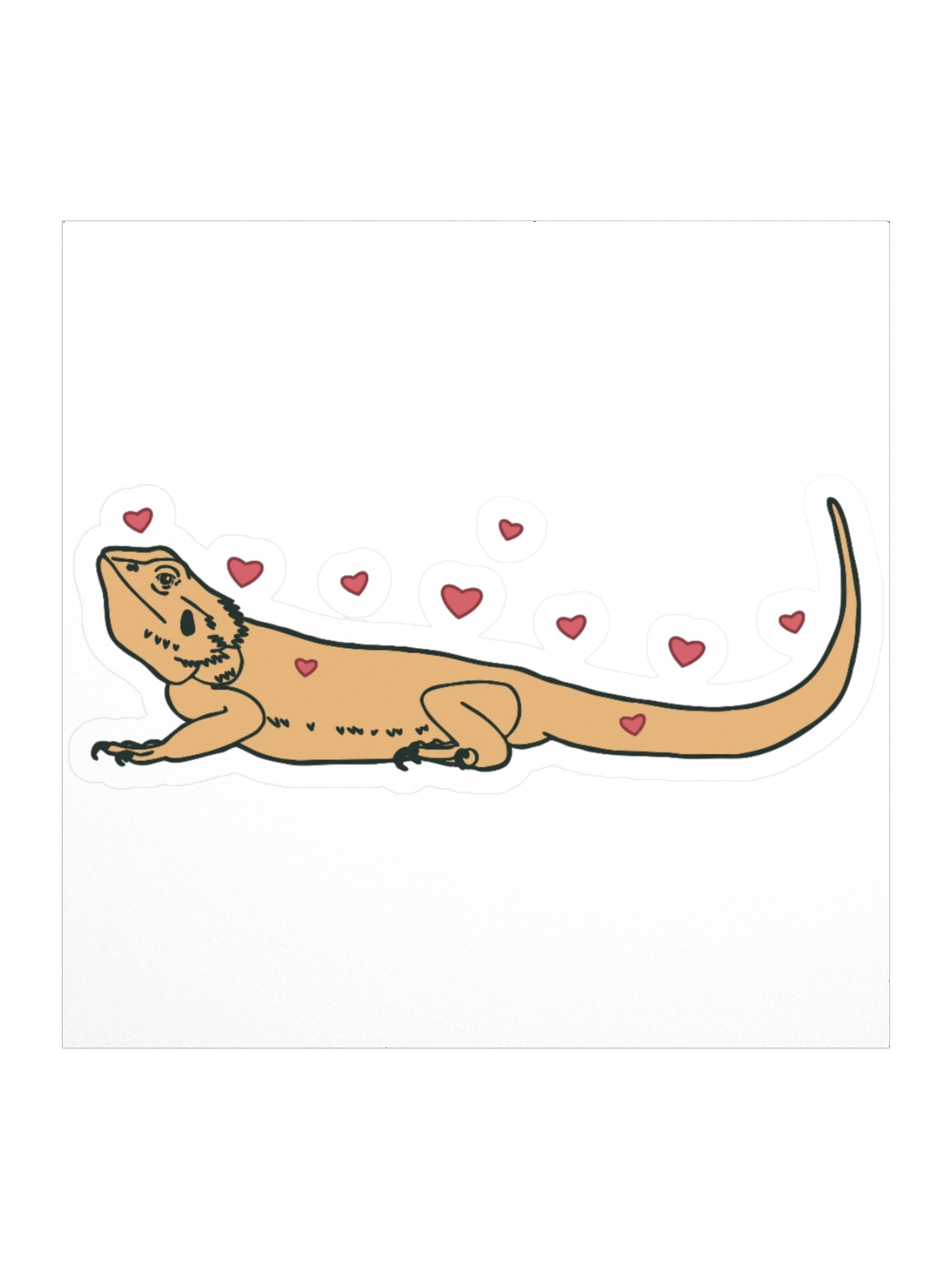 Happy Beardie Sticker product image (1)