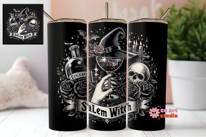 Salem Witch Club This Tumbler Wrap PNG product image (1)