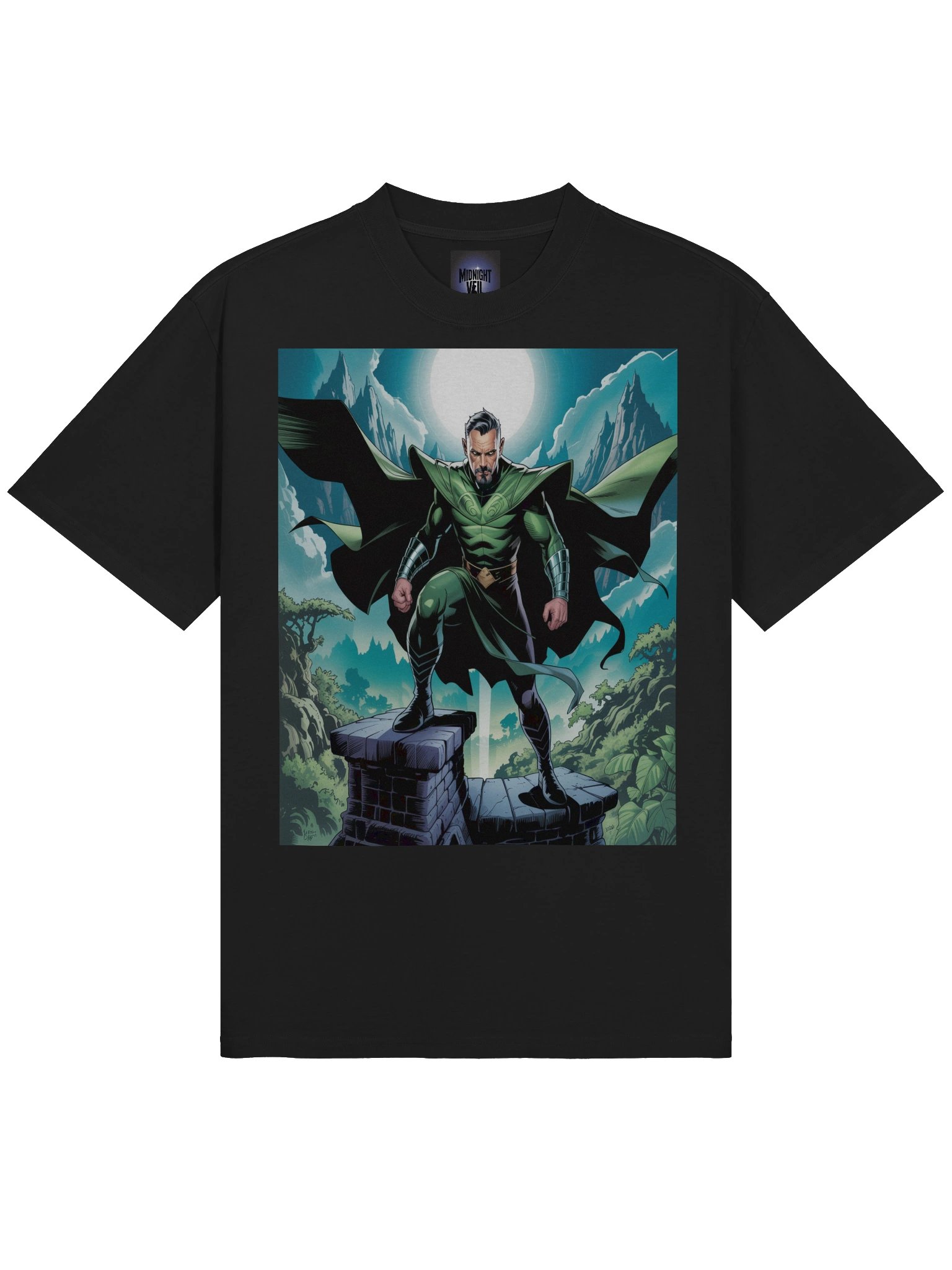 Eternal Shadows: Ra’s Al Ghul Inspired Oversized Faded T-Shirt product image (5)