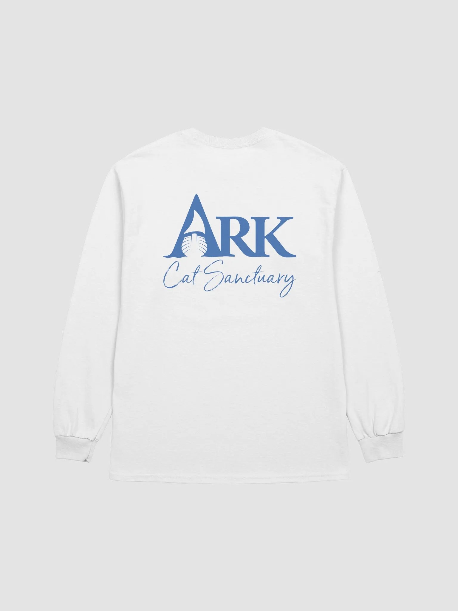 Ark Long Sleeve White T-Shirt - Front and Back Logos product image (2)