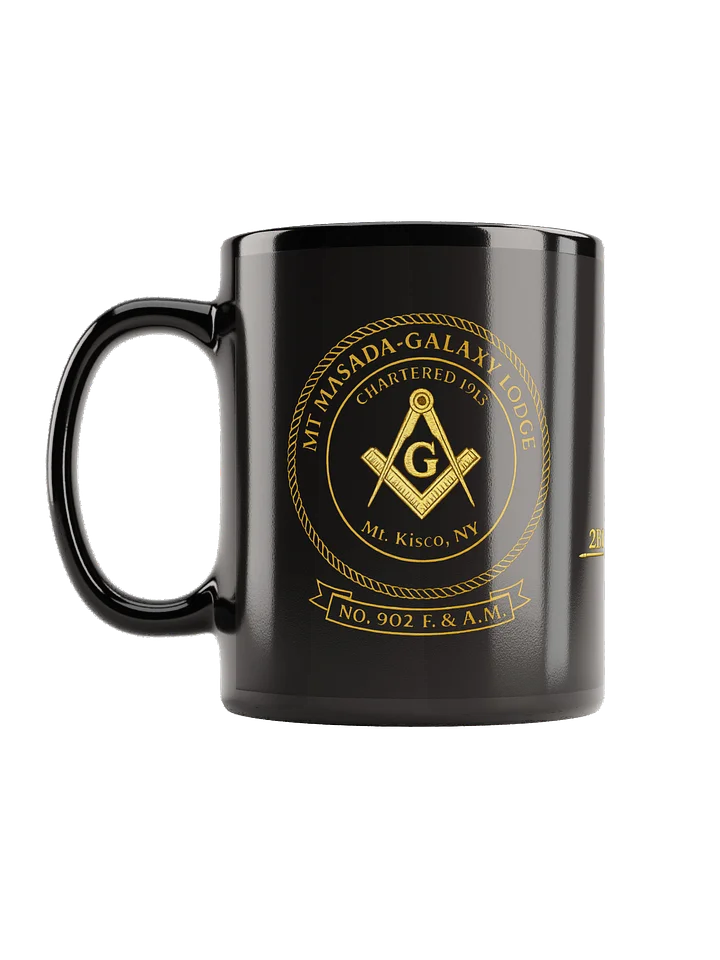 MMG Masonic Emblem Black Glossy Mug product image (1)
