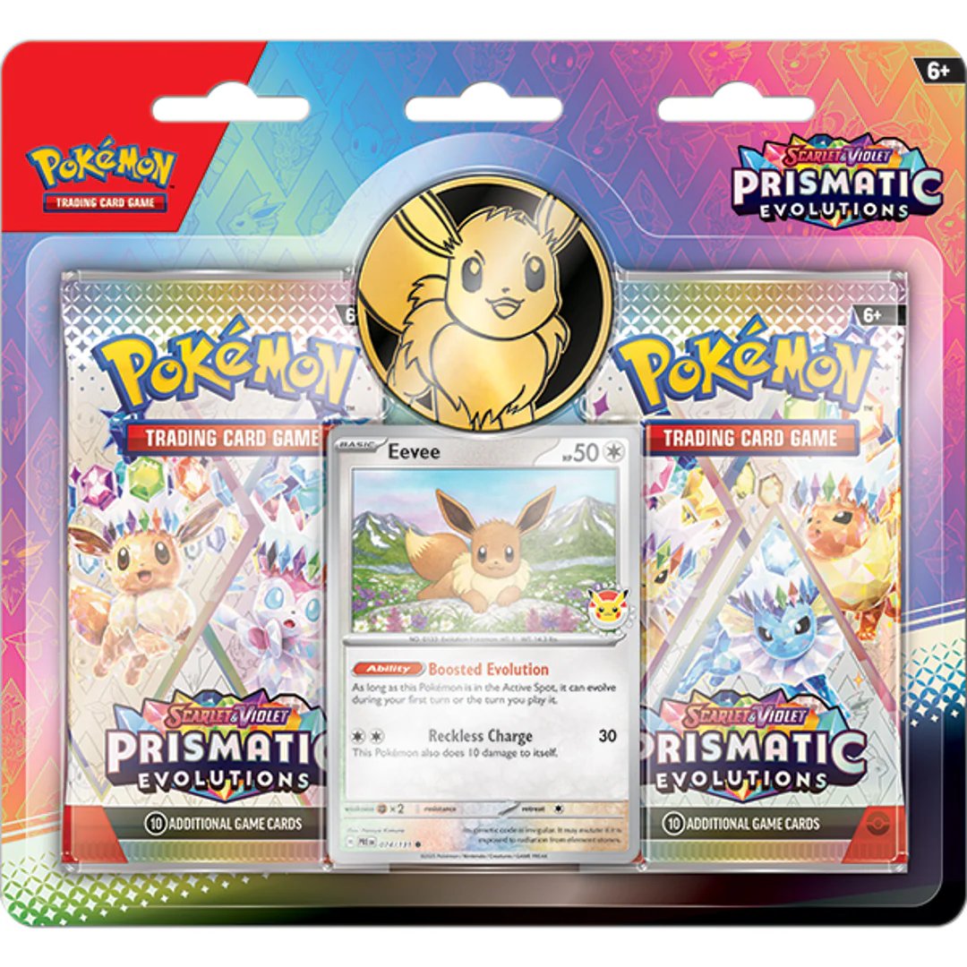 Pokémon TCG: Scarlet & Violet—Prismatic Evolutions 2 Pack Blister product image (1)