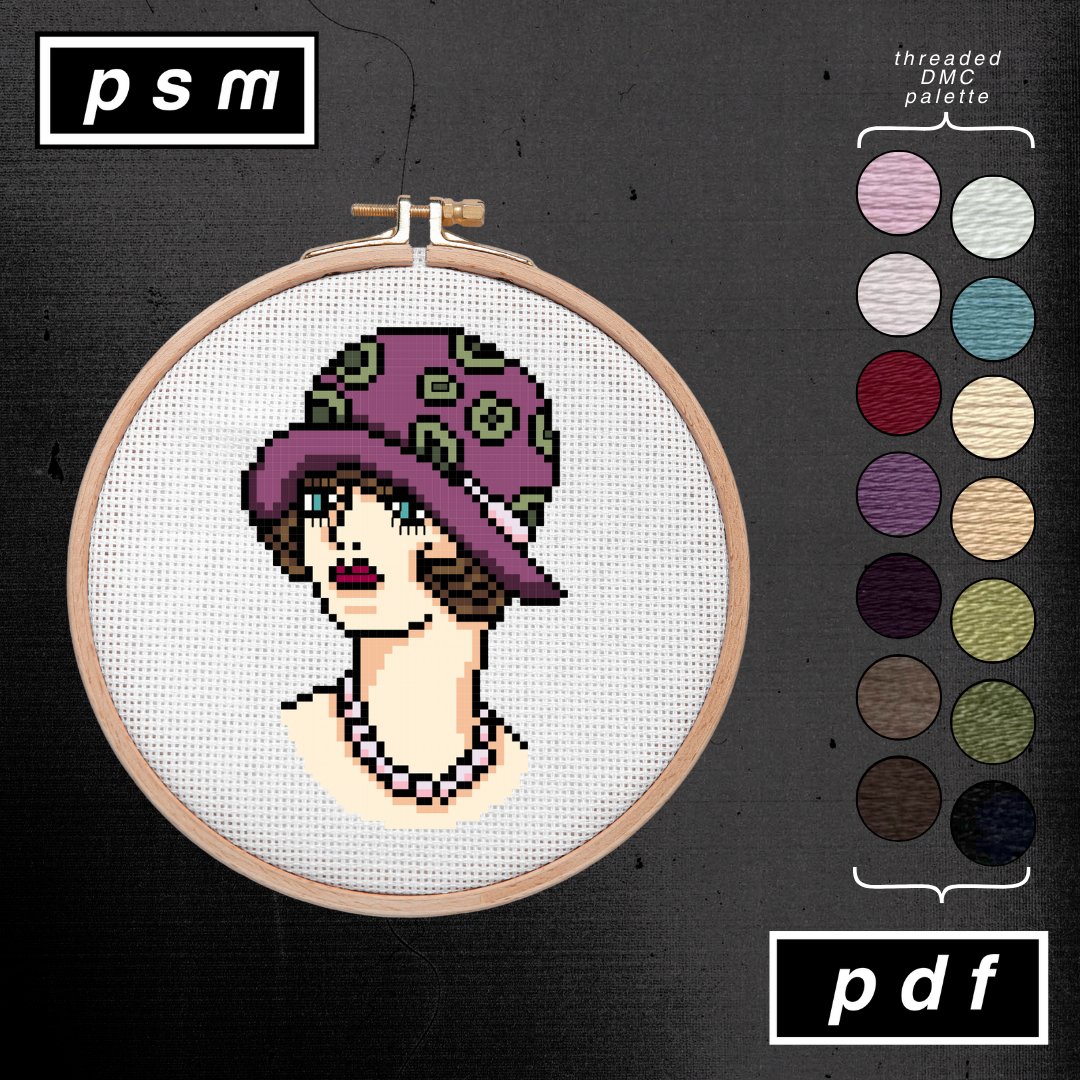 Percy Waters Cloche Hat Lady Head product image (1)