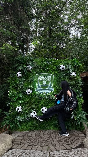 Vancouver is hosting the FIFA World Cup, and somehow I ended up celebrating at the Capilano Suspension Bridge Park with stick...