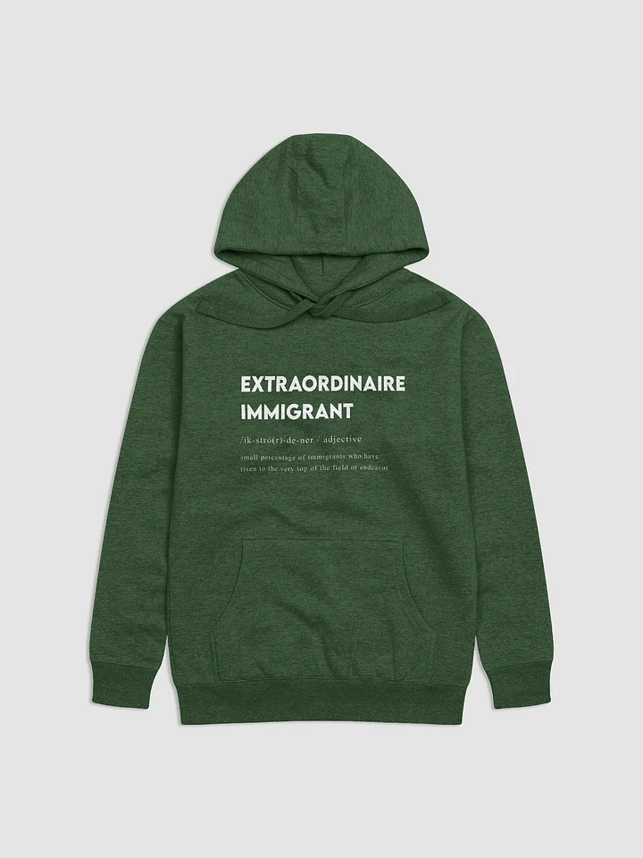 EXTRAORDINAIRE IMMIGRANT HOODIE GREEN product image (2)