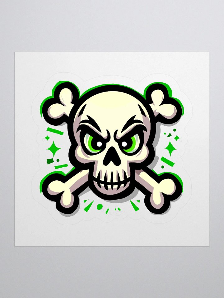 Edgy Skull Graphic Kiss Cut Stickers product image (3)