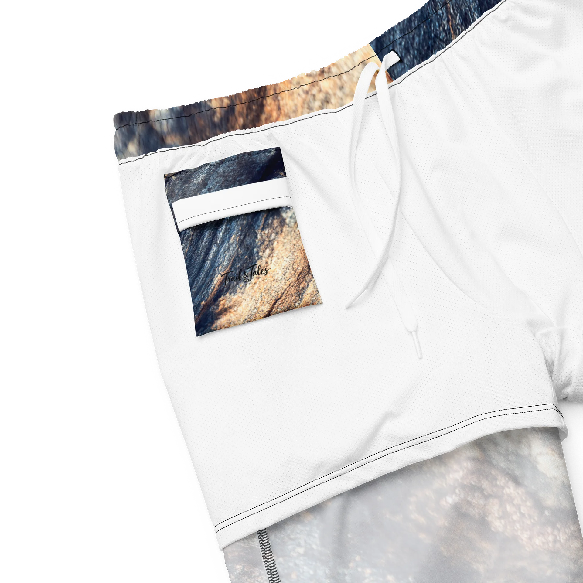 Obsidian Vein All-Over Print Swim Trunks product image (8)