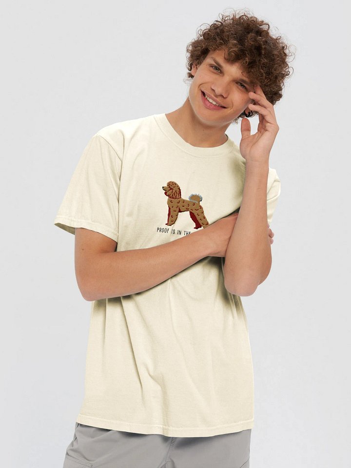 Proof Is in the Poodle T-Shirt(Embroidered) of a Miniature Poodle(Tan) product image (2)