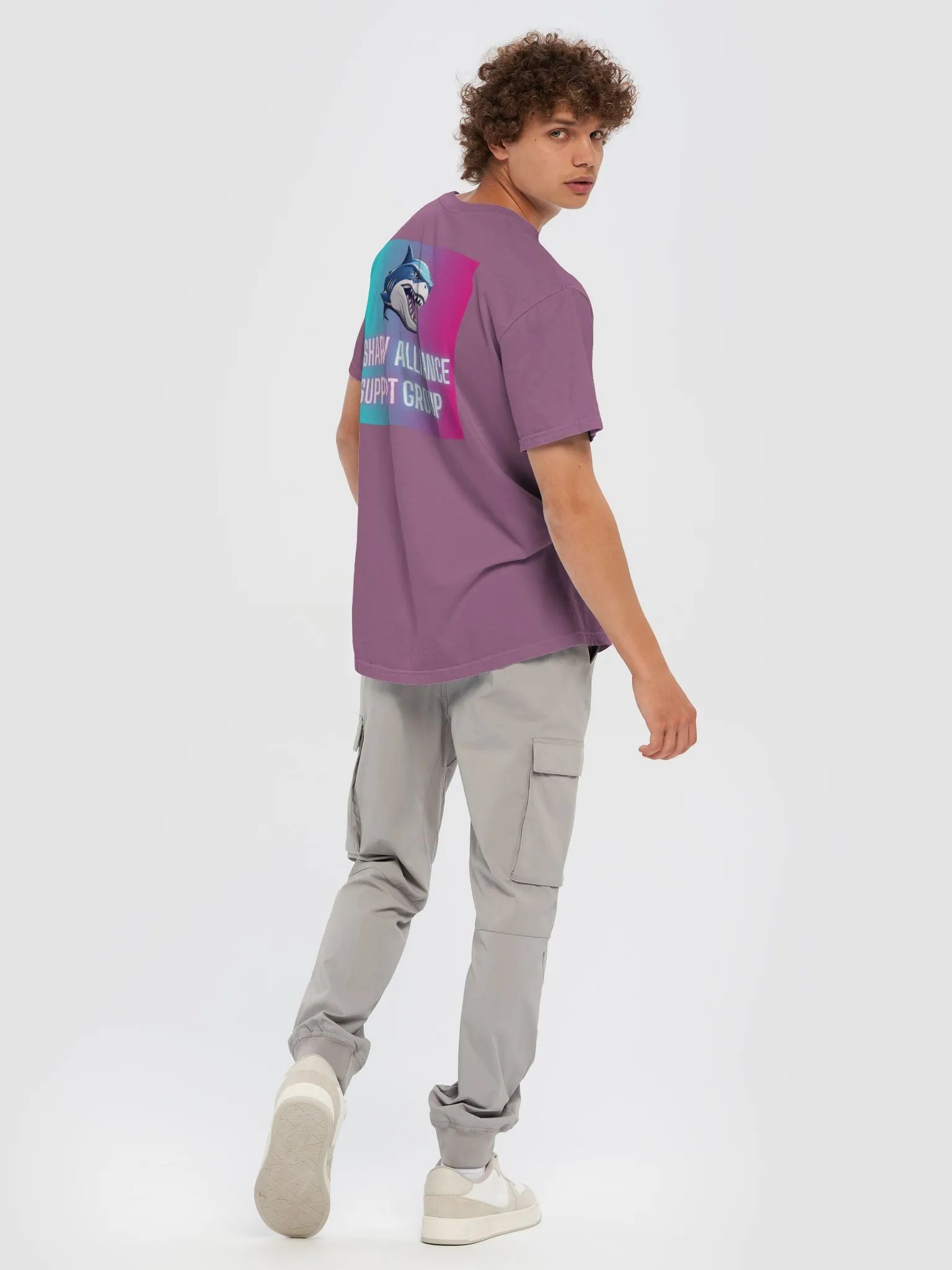 Sharky Alliance Support Group Tee (Pink/Blue) product image (106)
