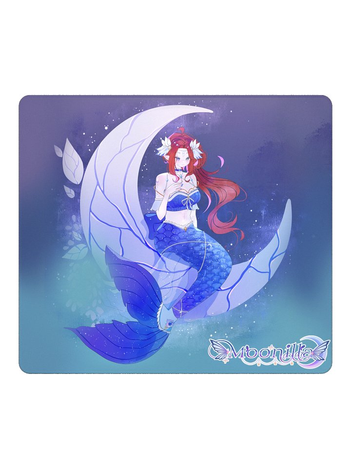 Moon Mermaid Crescent Gaming Mouse Pad product image (2)