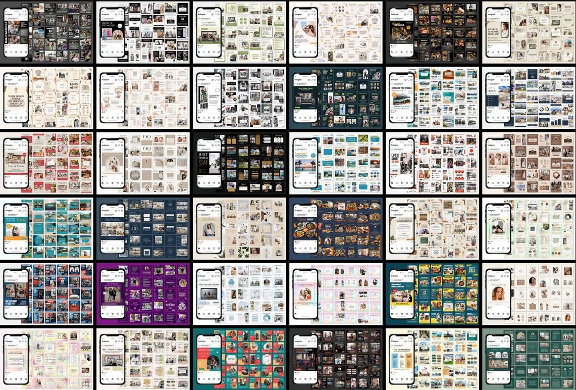 Canva Instagram Templates Bundle, Social Media for PLR MRR product image (6)
