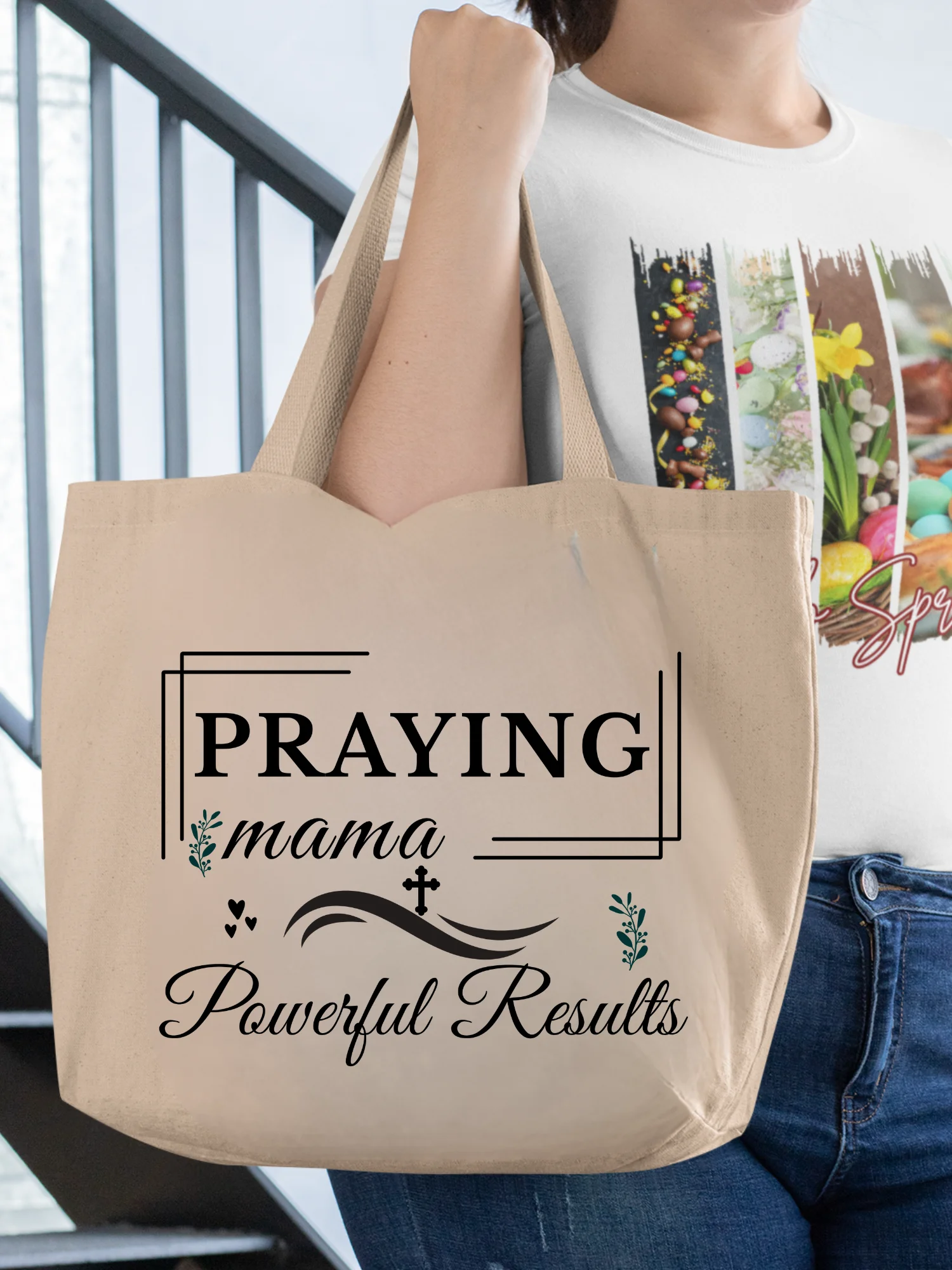 Praying Mama, Eco Tote bag. product image (1)