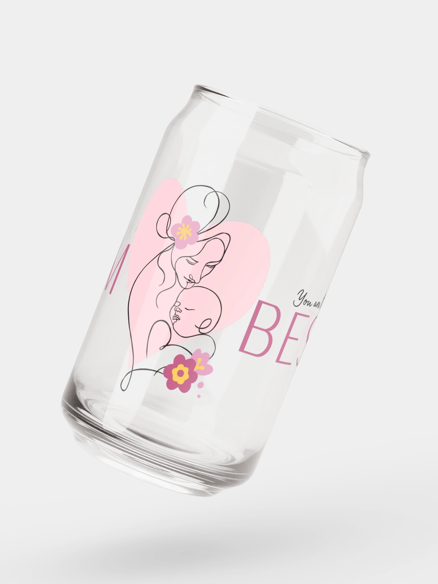 Mom Is the Best Can Glass product image (4)