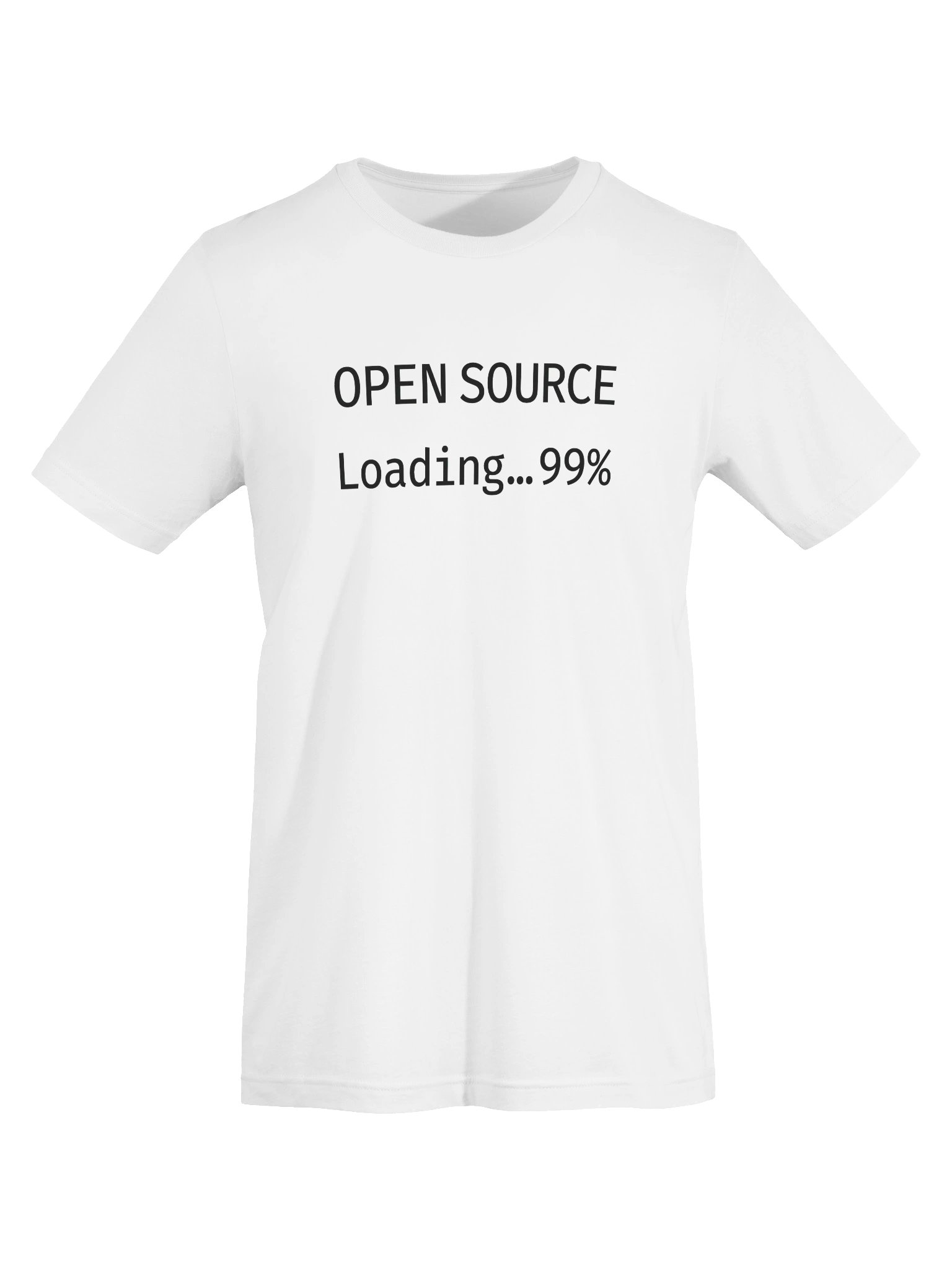 OPEN SOURCE LOADING 99% | AI Developer Humor Tee for Programmers Gift Idea Tech Apparel product image (5)