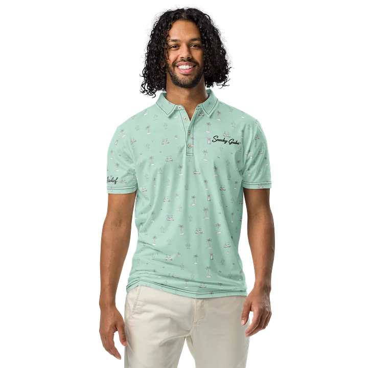 NEW Sneaky Golf™ Minty Fresh Desert Polo product image (1)