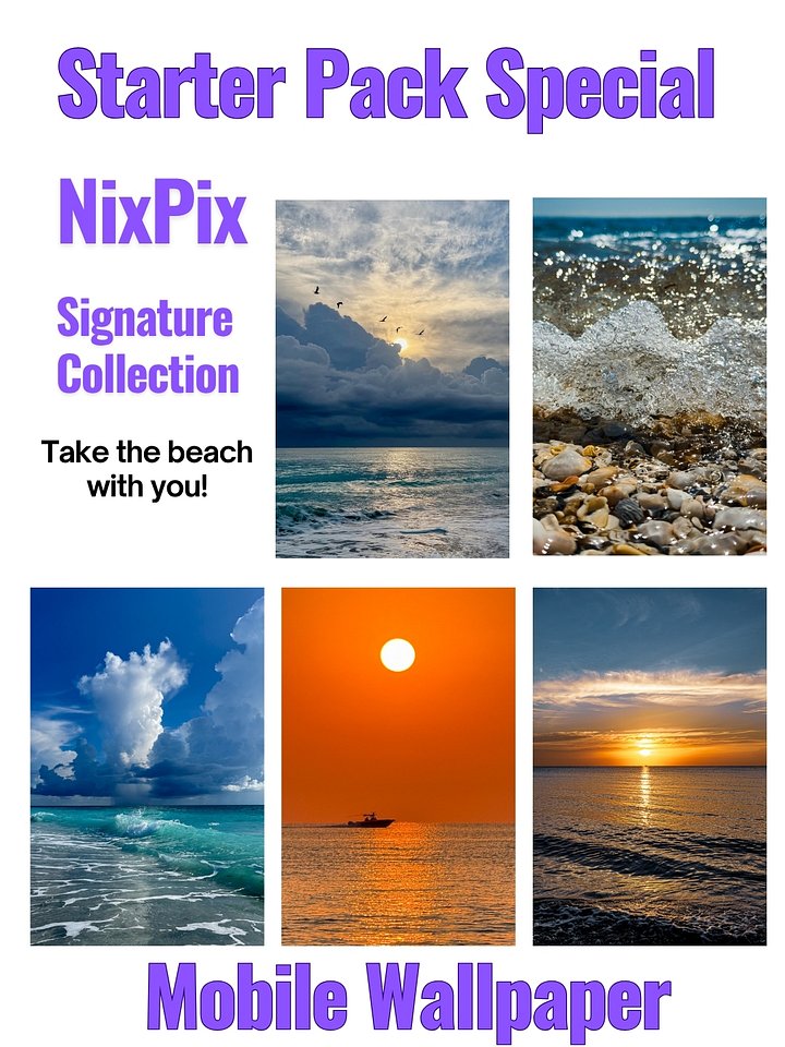 NixPix Signature Tropical Mobile Wallpaper Starter Pack product image (1)