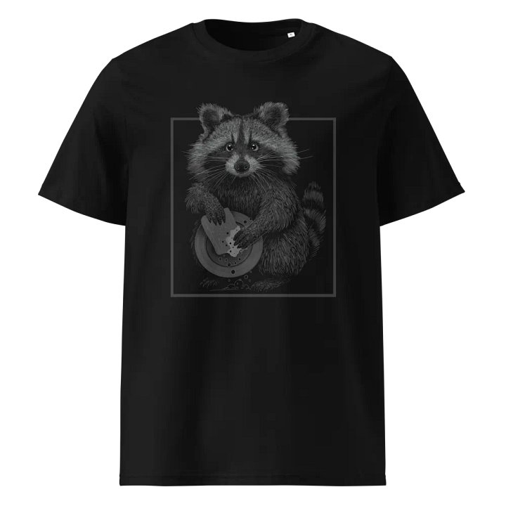 T-Shirt Raton Laveur qui fait la Vaisselle - Unisexe, 100% Coton Bio product image (1)