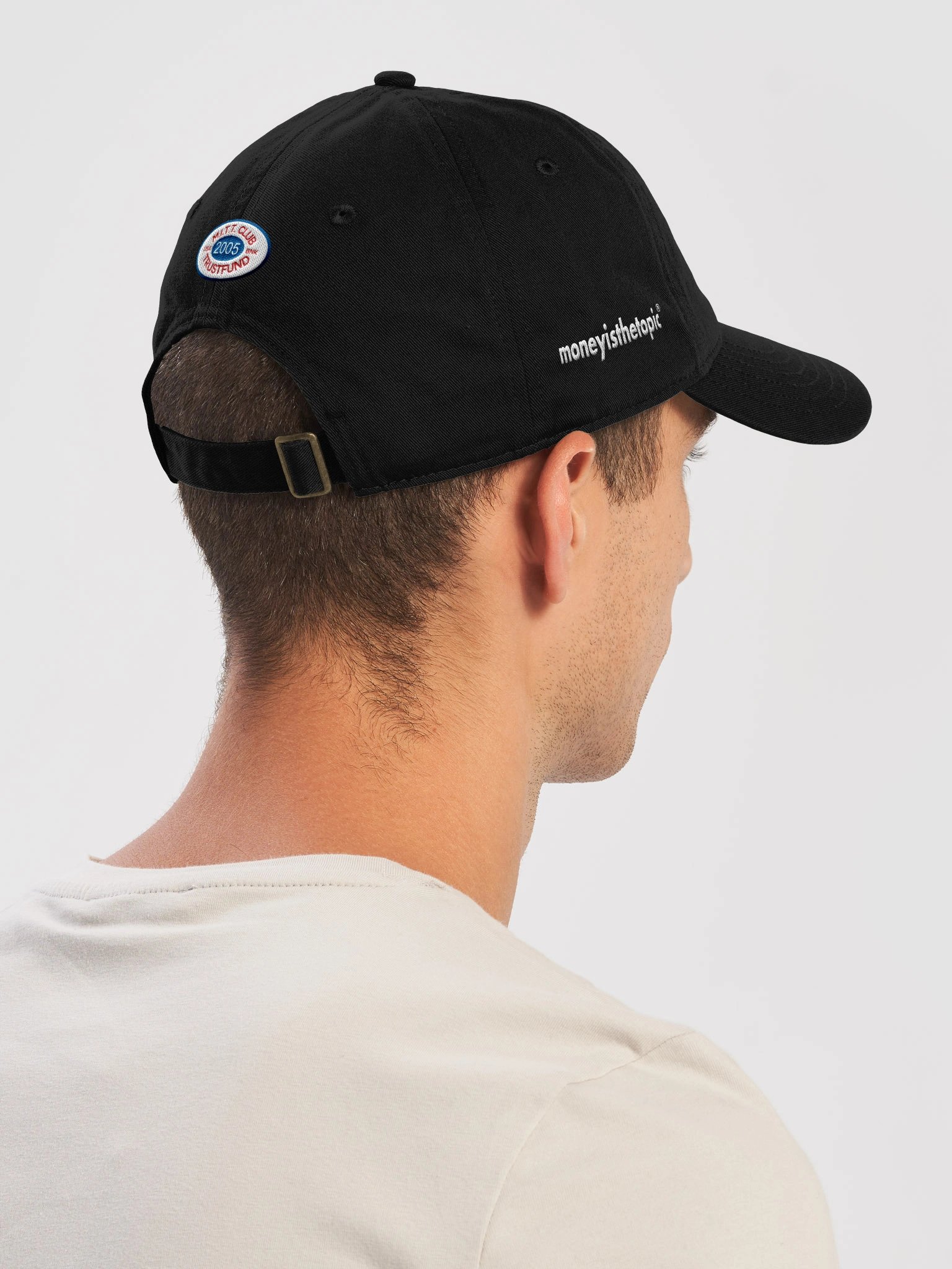 Abstract Red Geometry Stitched Dad Hat UNISEX product image (8)