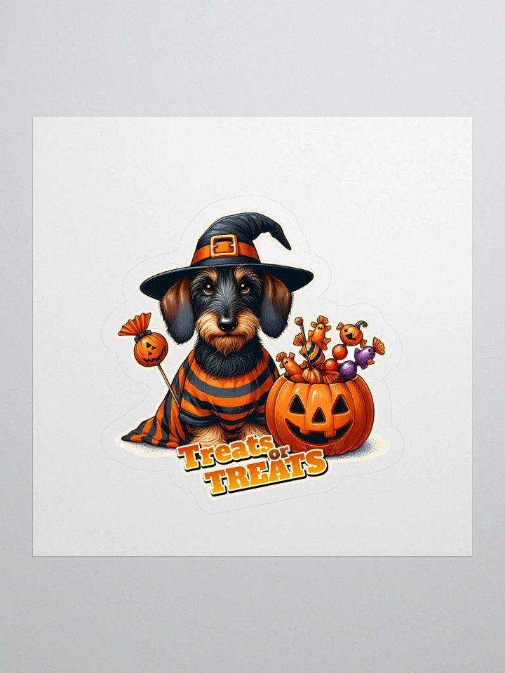 Dachshund Treat Halloween - Sticker product image (1)