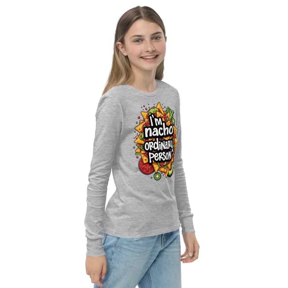 Nacho Lover's Youth Long Sleeve Tee product image (23)