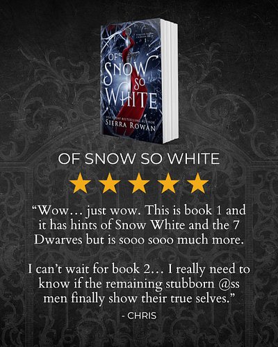Grab OF SNOW SO WHITE at http://shop.sierrarowan.com/ !

#snowwhite #spicyfairytales #spicywhychoose #spicyreads #reversehare...