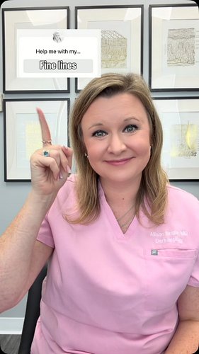 Fine lines? Here’s my board-certified derm approach:

☀️ Every morning: Sunscreen. Non-negotiable. Every. Single. Day. Reappl...
