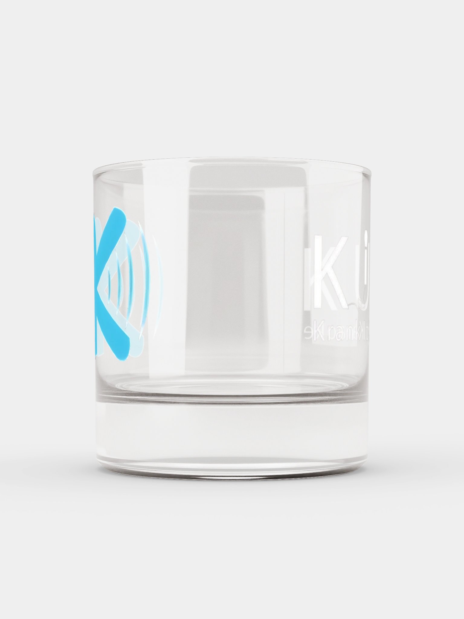 KIUK Double Logo Rocks Glass product image (1)