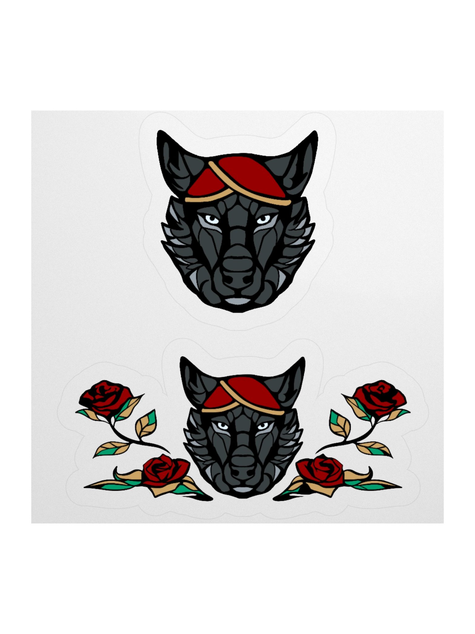 Sticker - Wolf & Roses product image (2)