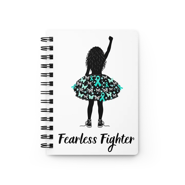 Ovarian Cancer - Fearless Fighter Spiral Journal [Lined Pages] product image (1)