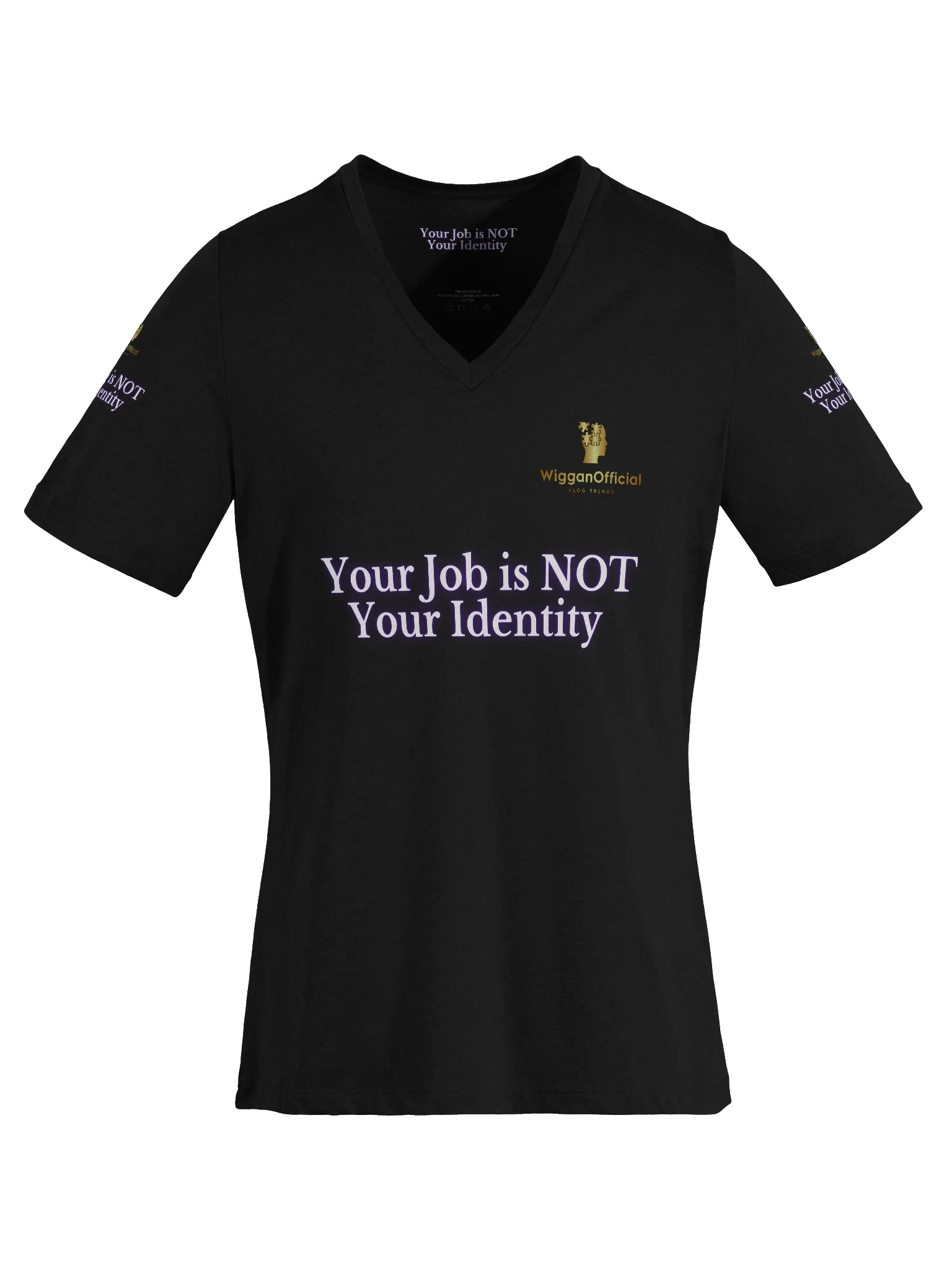WigganOfficial Your Job Is NOT Your Identity Women's Relaxed V-Neck T-Shirt product image (6)