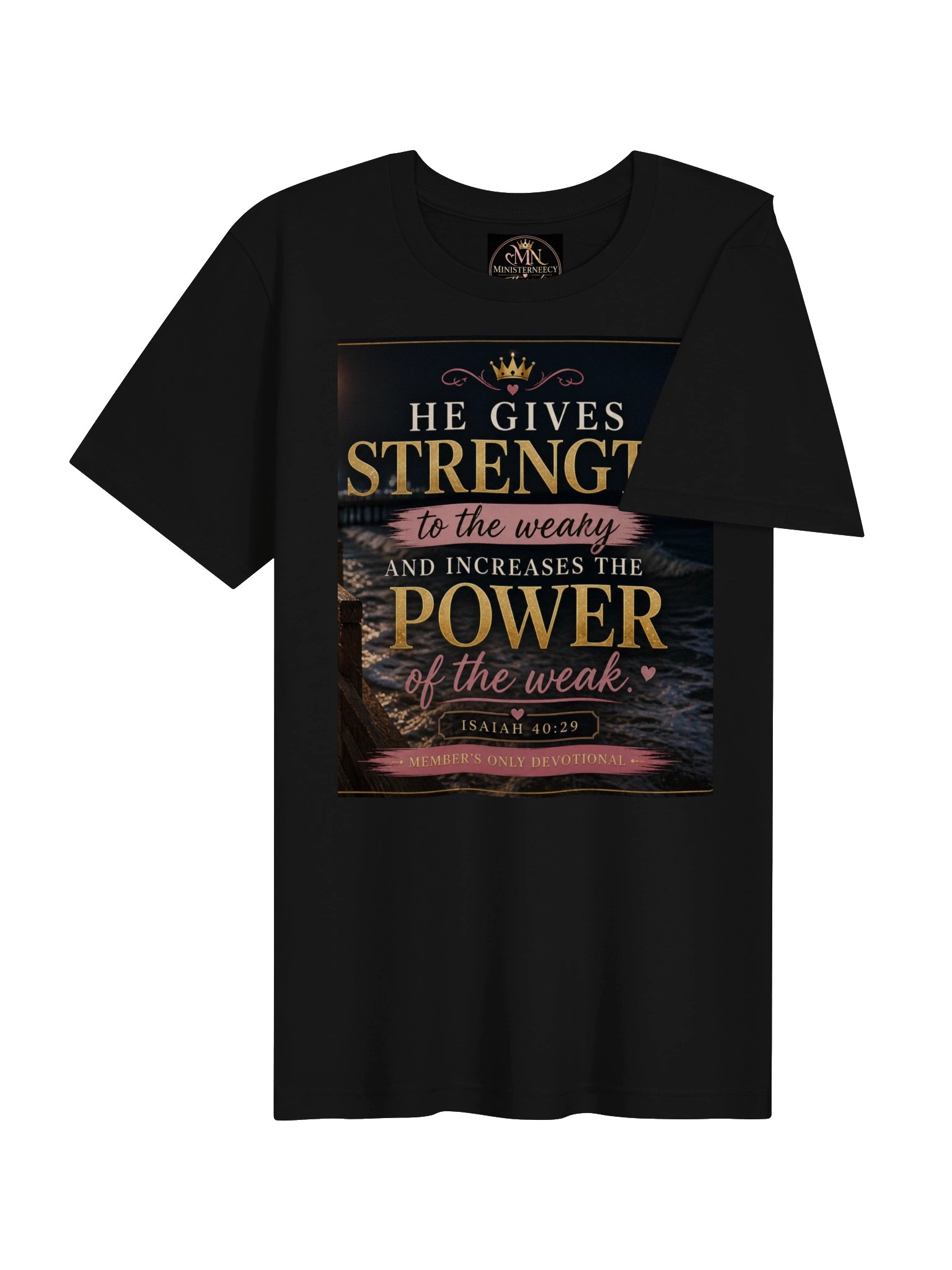 Isaiah 40:29 Strength Devotional Tee product image (4)