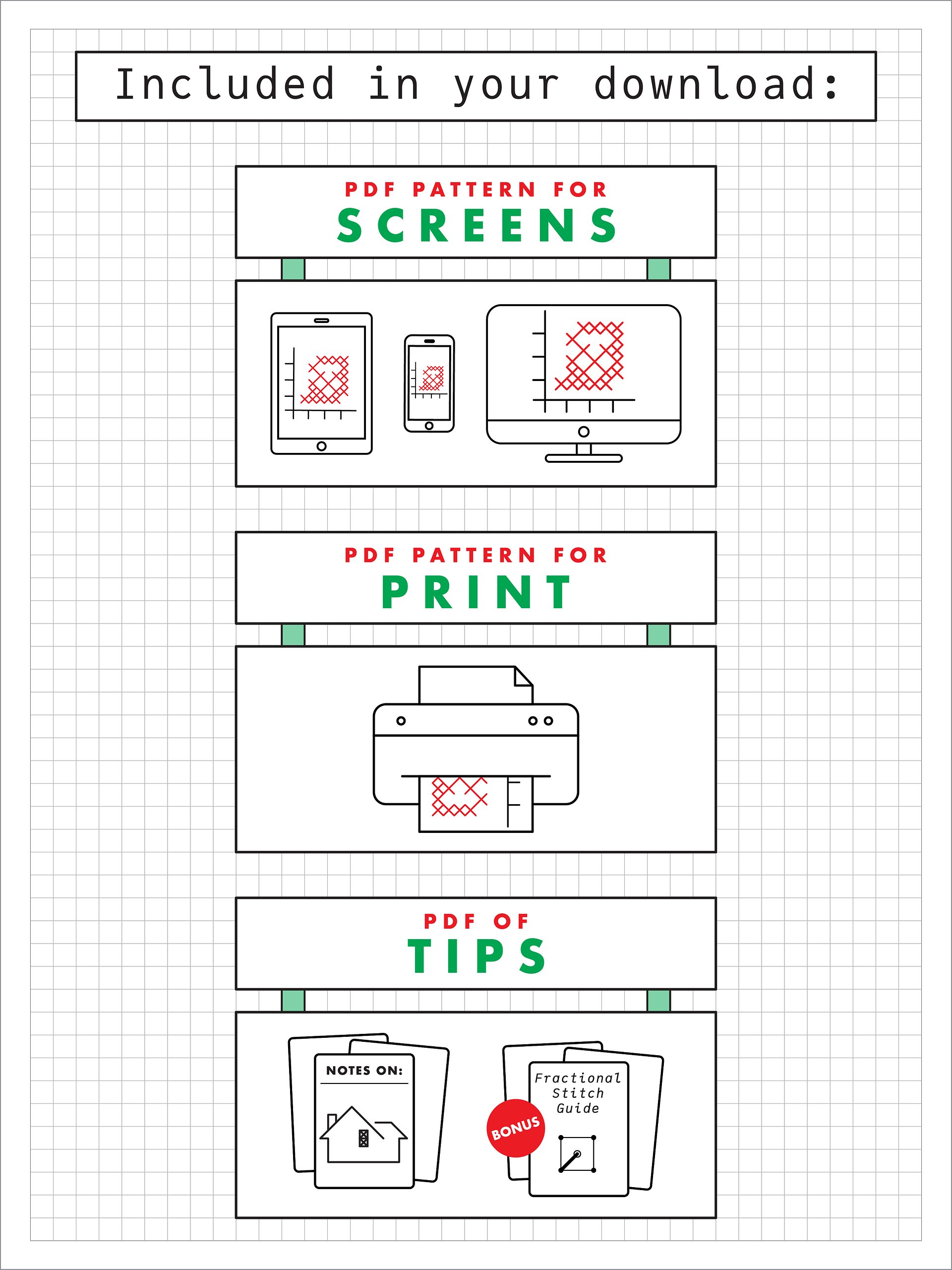 Keep The Change • Blackwork Cross Stitch Pattern • PDF Digital Download product image (4)