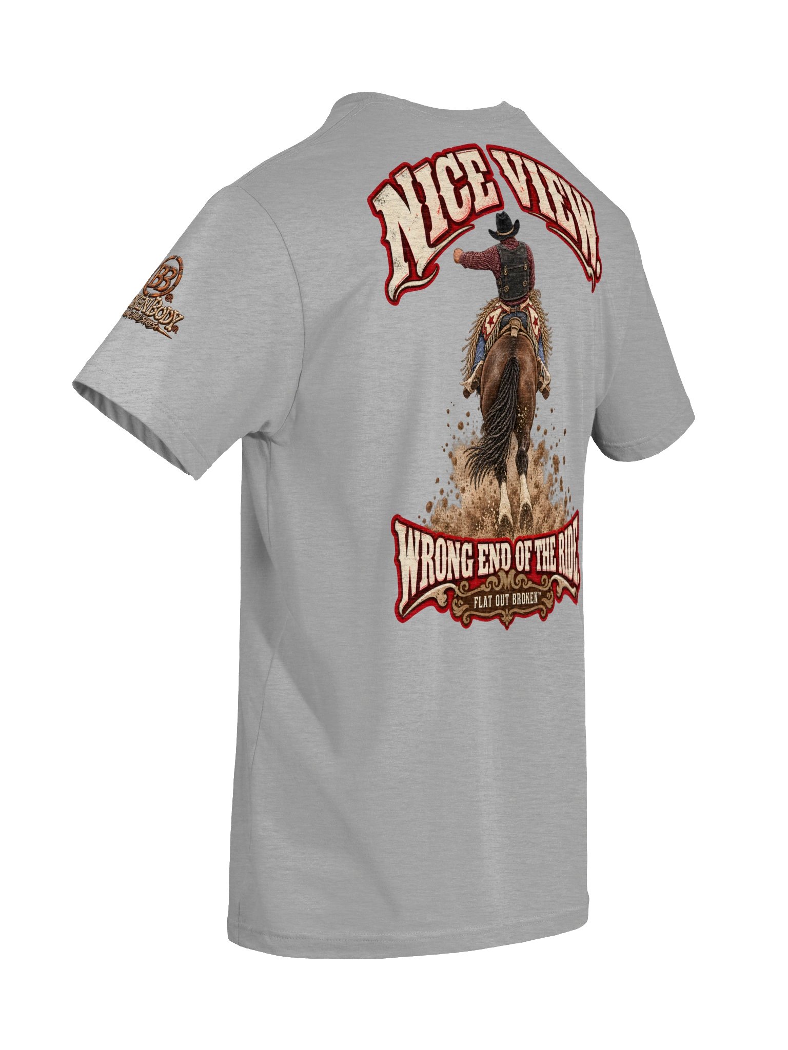 Bareback Bronc Riding Shirt — Mark Out Rodeo Tee | Broken Roughstock™ product image (10)