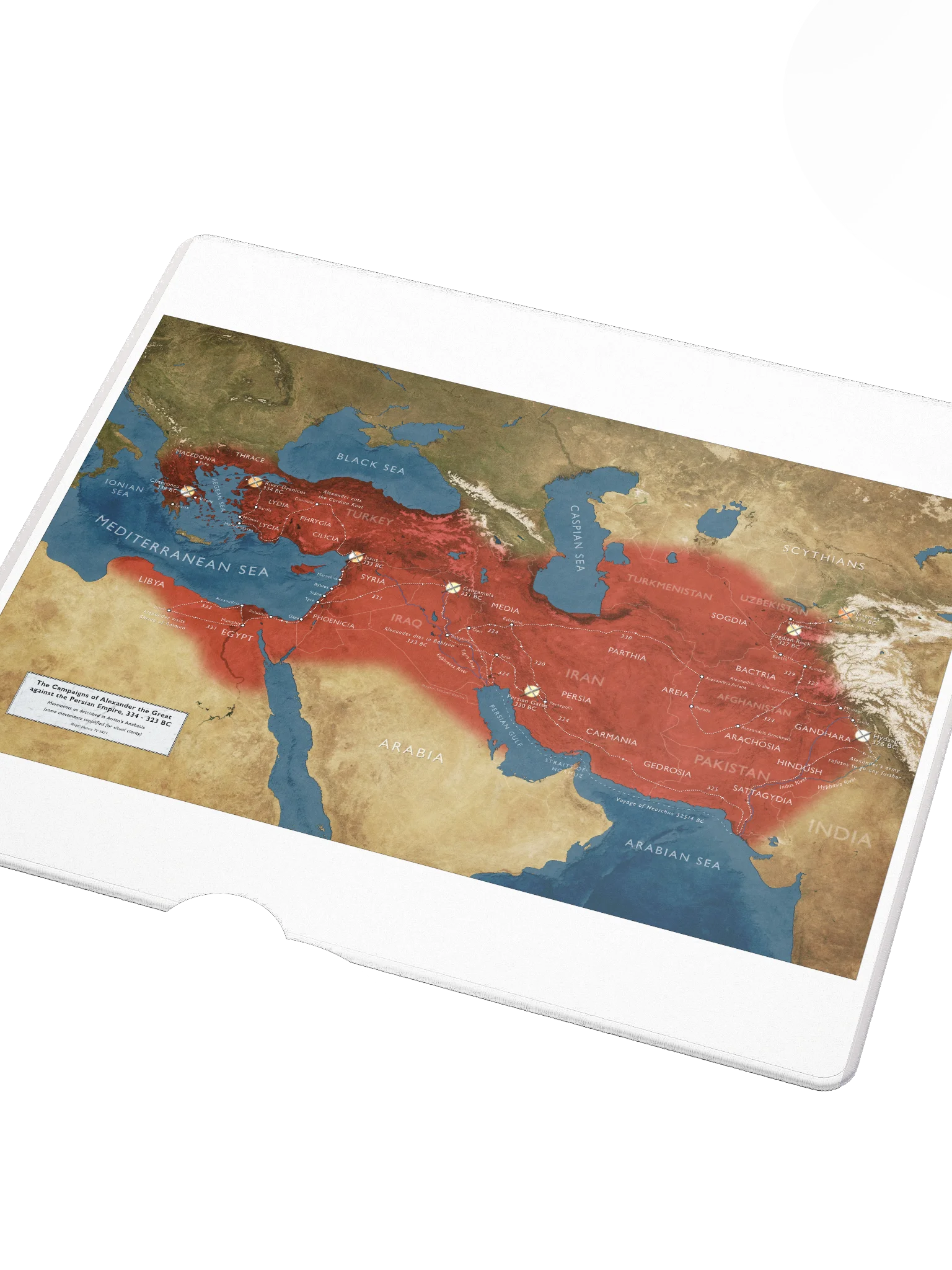 The Campaigns of Alexander - Gaming Mouse Pad product image (3)