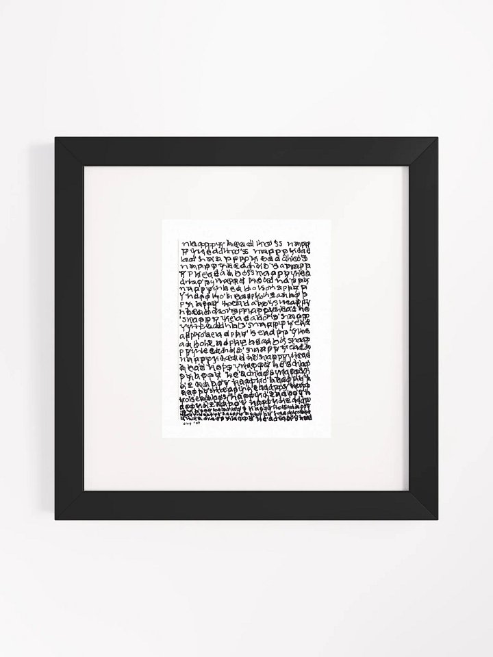 Noon Panel Card Print Framed product image (1)